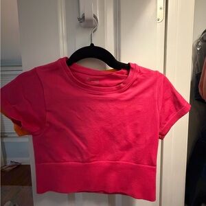 Hot Pink Aerie Cropped Top